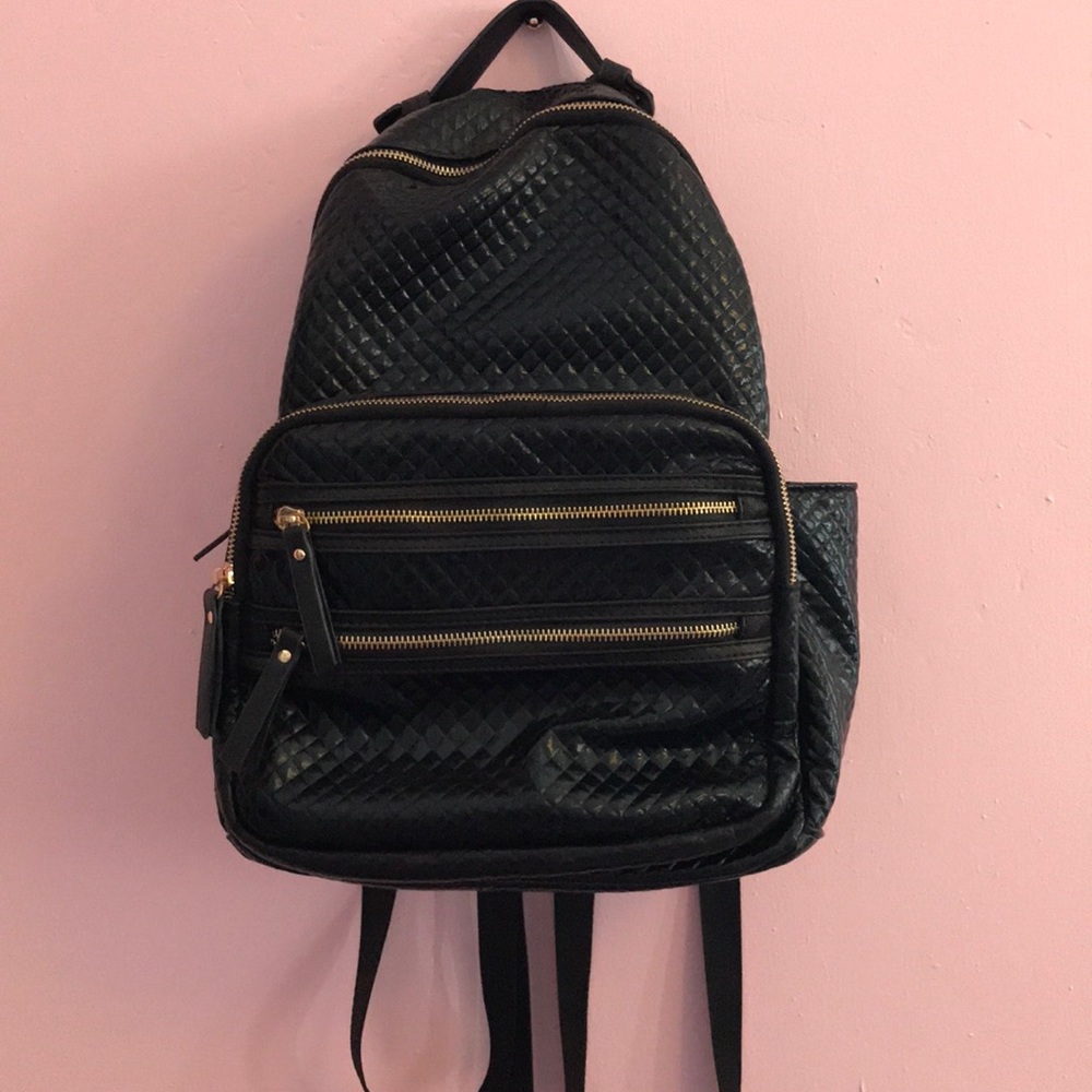 MMS Black Designer Backpack